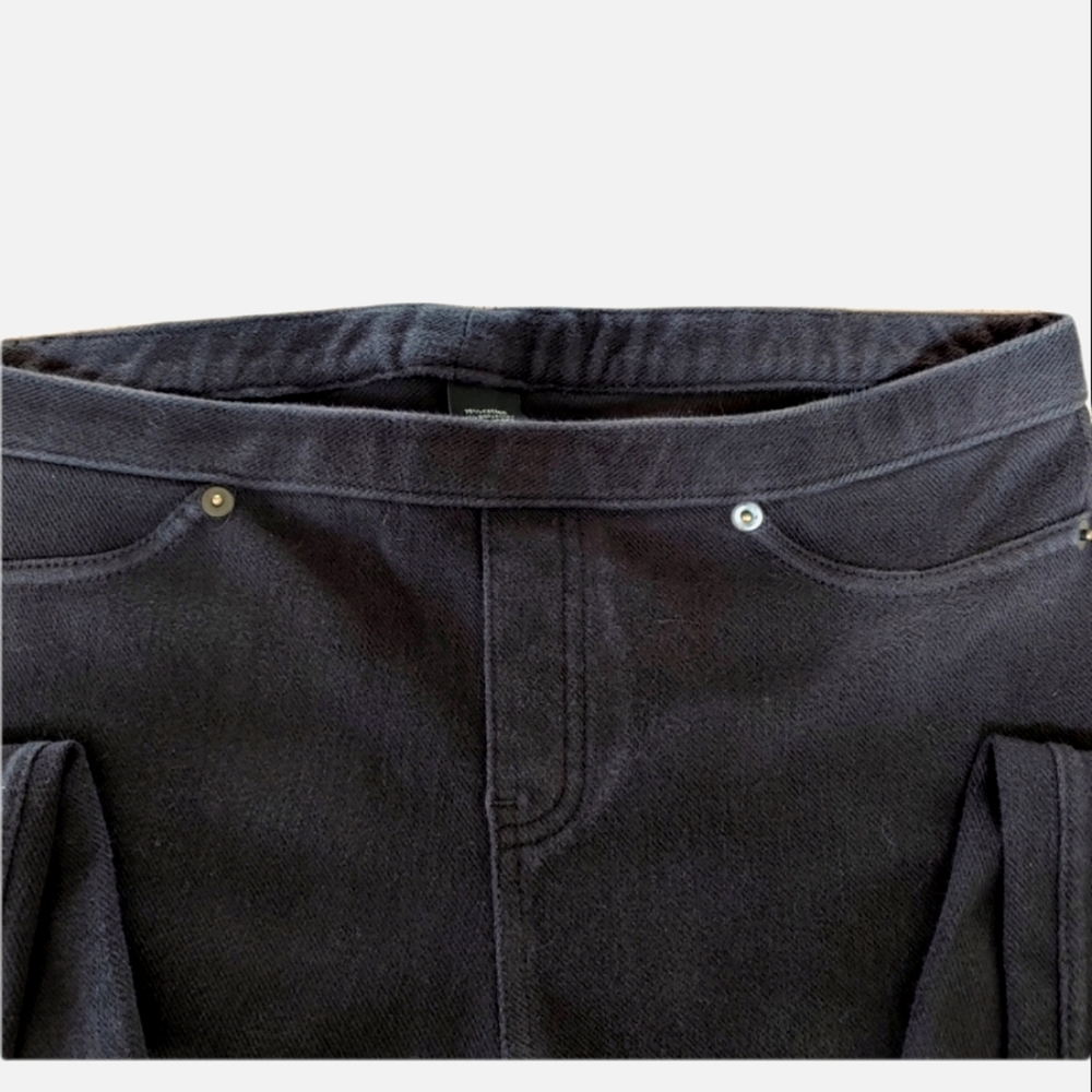 High Waisted Stretchy Black Leggings - Picture 3 of 16